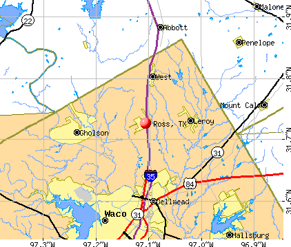 Ross, TX map