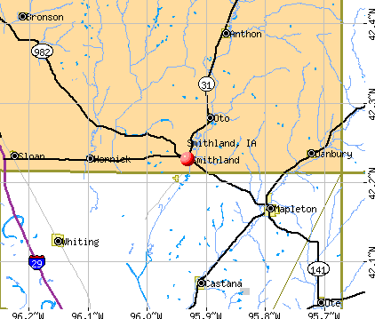 Smithland, IA map