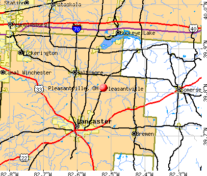Pleasantville, OH map