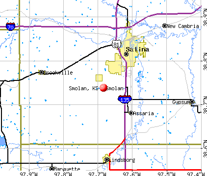 Smolan, KS map