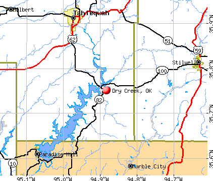 Dry Creek, OK map