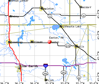 Easton, MN map