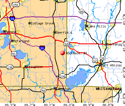 Rockdale, WI map
