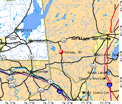Galway, NY map
