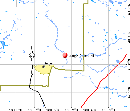 Lodge Pole, MT map