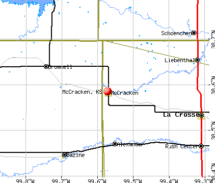 McCracken, KS map