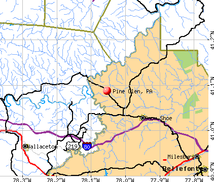 Pine Glen, PA map