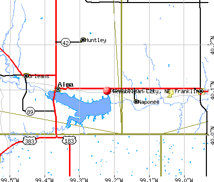 Republican City, NE map