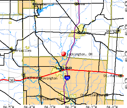 Lockington, OH map