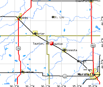 Taunton, MN map