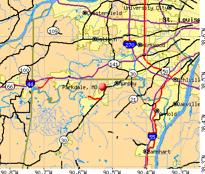 Parkdale, MO map