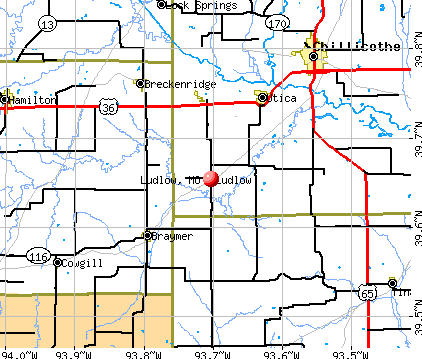 Ludlow, MO map