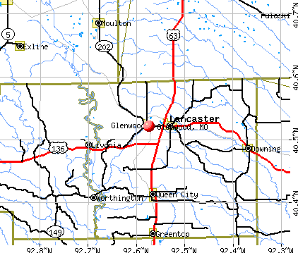 Glenwood, MO map