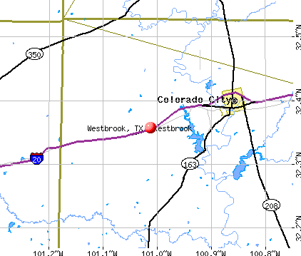 Westbrook, TX map