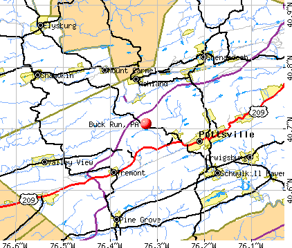 Buck Run, PA map