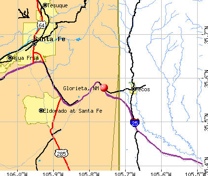 Glorieta, NM map