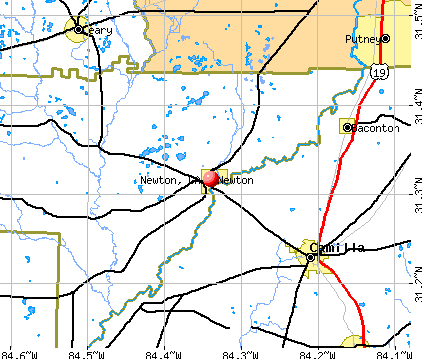 Newton, GA map