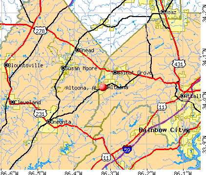 Altoona, AL map