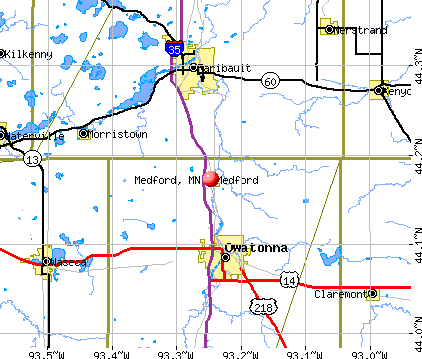 Medford, MN map