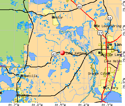 Lake Kathryn, FL map