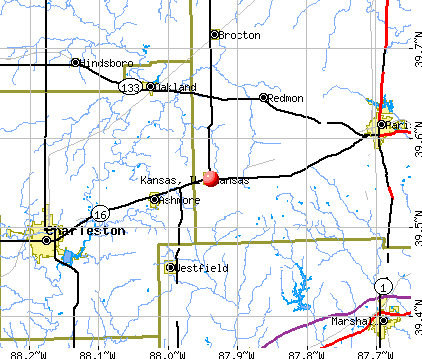 Kansas, IL map
