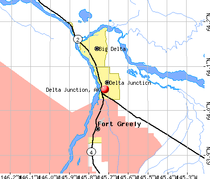 Delta Junction, AK map