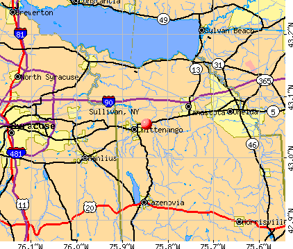 Sullivan, NY map