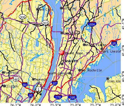 Mount Hope, NY map