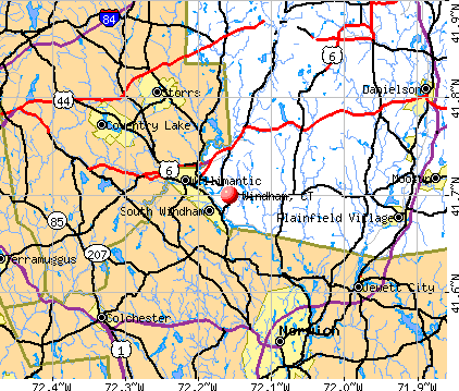 Windham, CT map