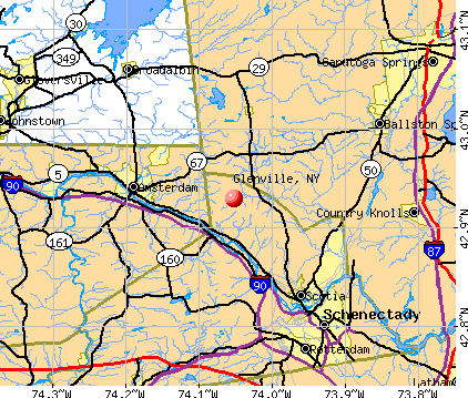 Glenville, NY map