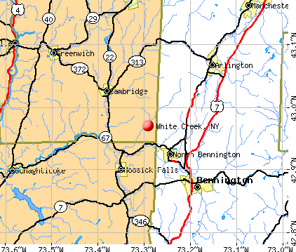 White Creek, NY map