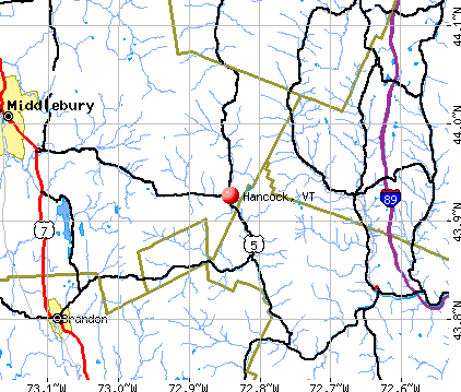 Hancock, VT map