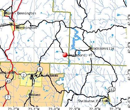 Readsboro, VT map