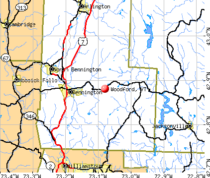 Woodford, VT map