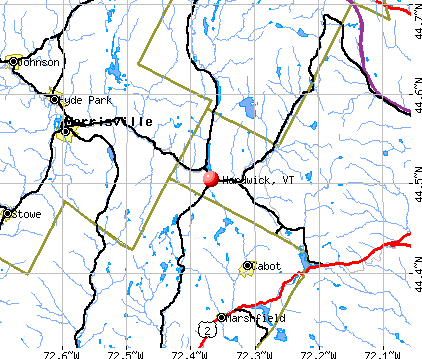 Hardwick, VT map