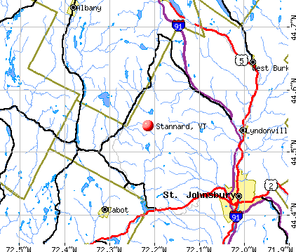 Stannard, VT map