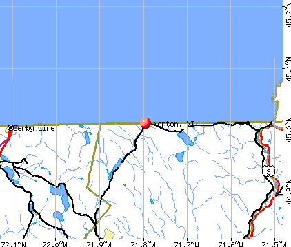 Norton, VT map