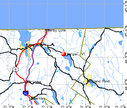 Morgan, VT map