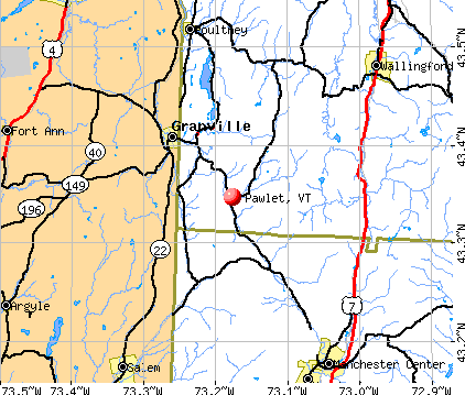 Pawlet, VT map