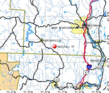 Halifax, VT map