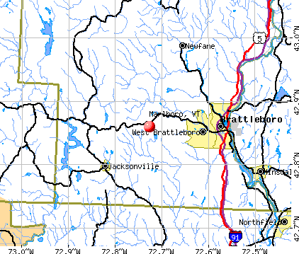 Marlboro, VT map