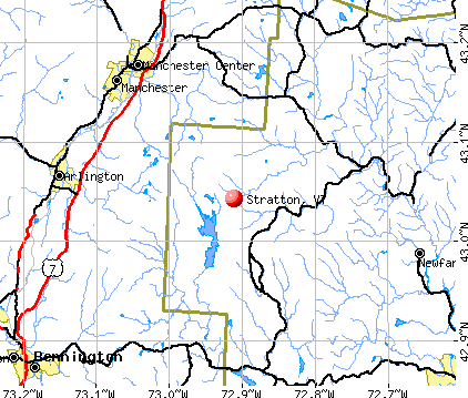 Stratton, VT map