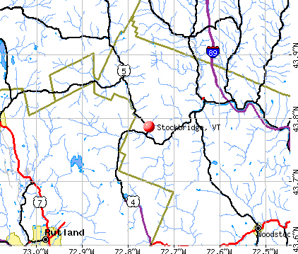 Stockbridge, VT map