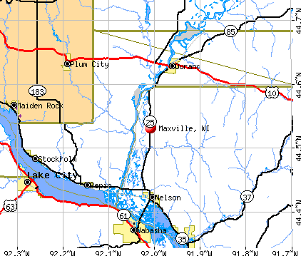 Maxville, WI map