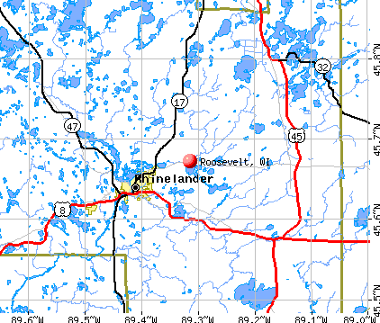 Roosevelt, WI map