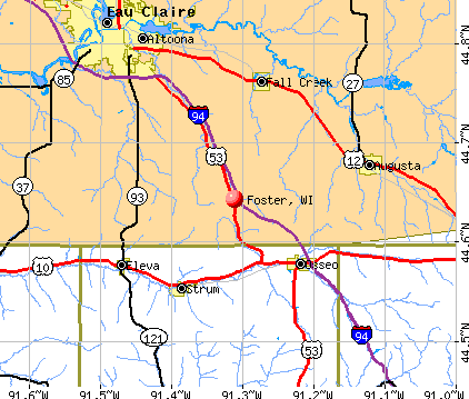 Foster, WI map