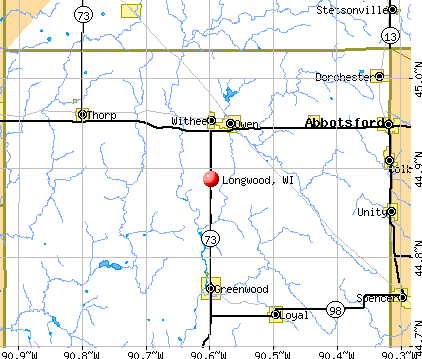 Longwood, WI map