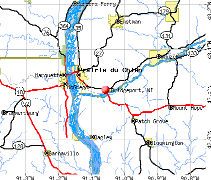 Bridgeport, WI map