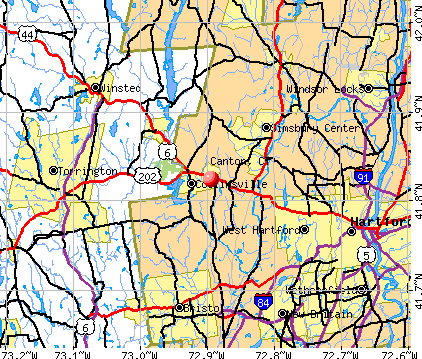 Canton, CT map