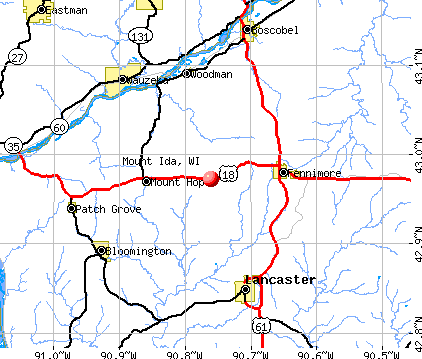 Mount Ida, WI map